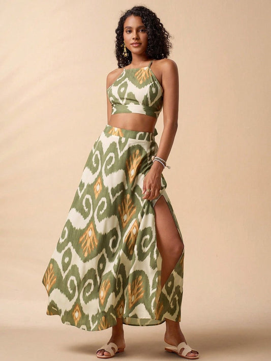Bold Print Two - Piece Outfit Set - Stylish 3Sixty5