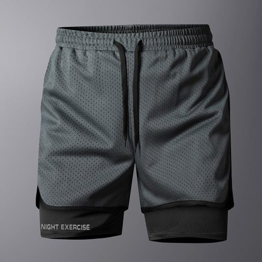 Stylish 3Sixty5 Coolwave sports shorts for workouts with breathable mesh design and adjustable waistband