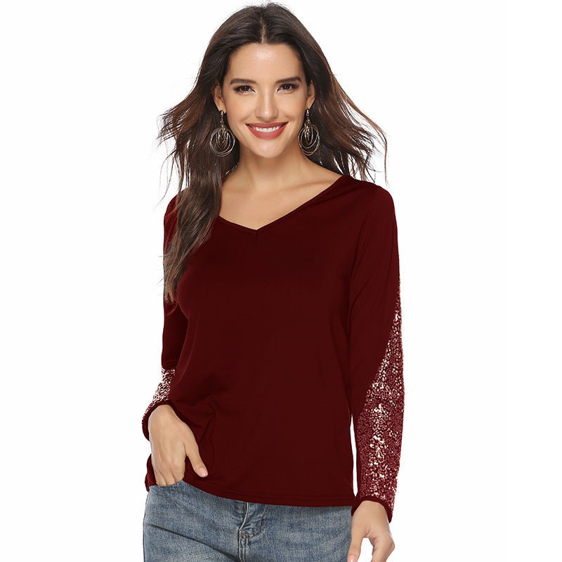 European Glam Sequin Top - Stylish 3Sixty5