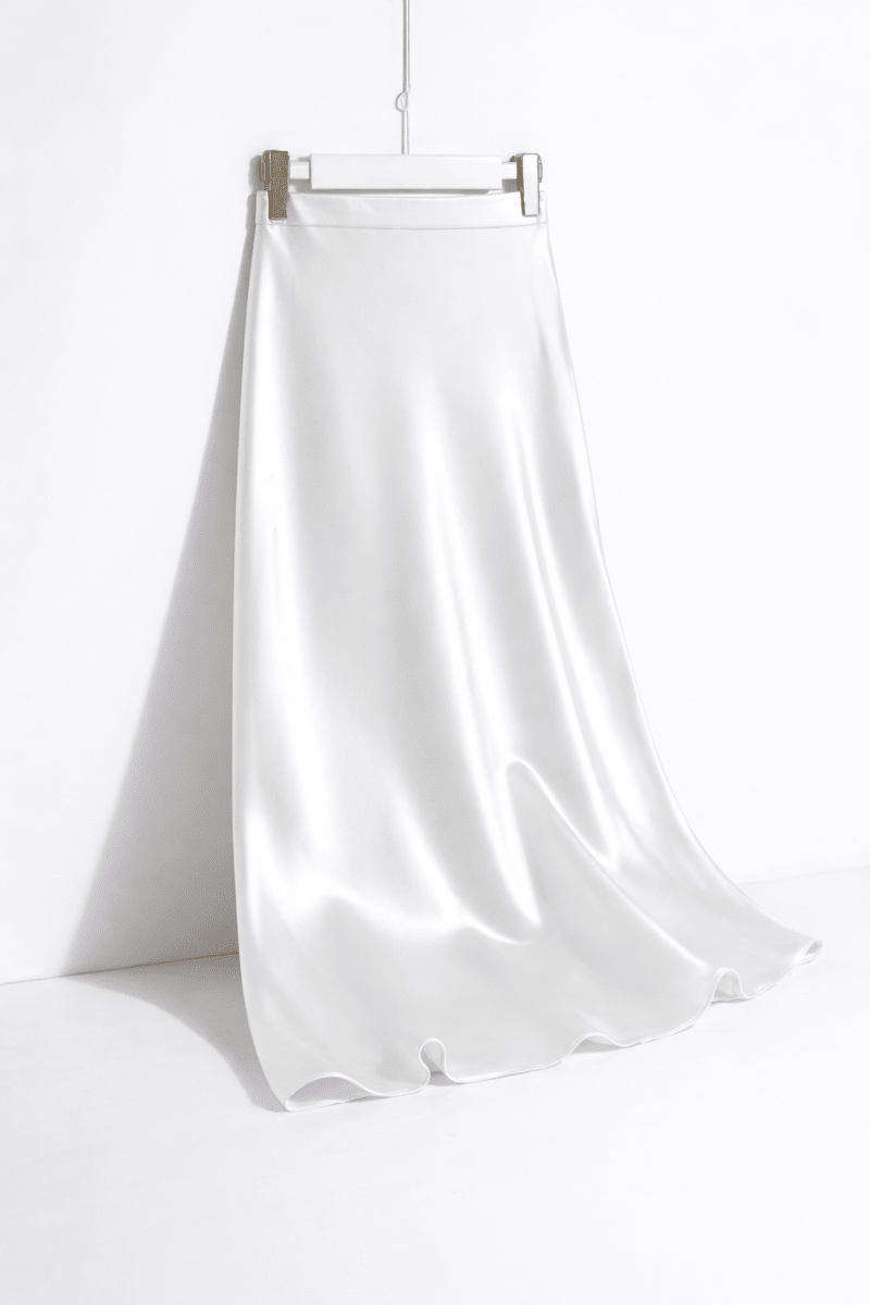 Glow & Grace Satin Straight Skirt - Buy 2 Get 1 FREE $00.00 - Stylish 3Sixty5