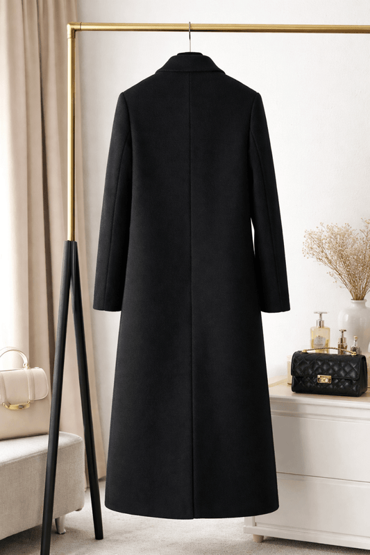 Sculpted Grace Long Coat - Stylish 3Sixty5