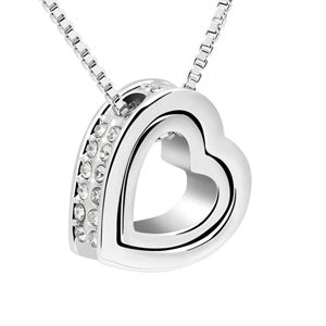 Stylish 3Sixty5 trendy statement necklaces featuring a heart pendant with sparkling details