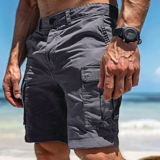 Stylish 3Sixty5 all-terrain summer shorts in gray, perfect for beach activities and outdoor adventures