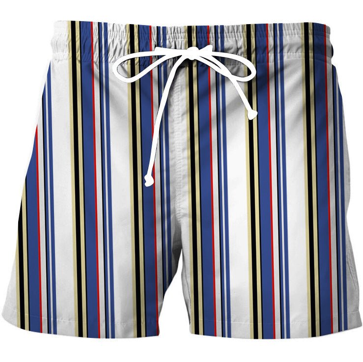 Bold Stripe Vintage Shorts - Stylish 3Sixty5