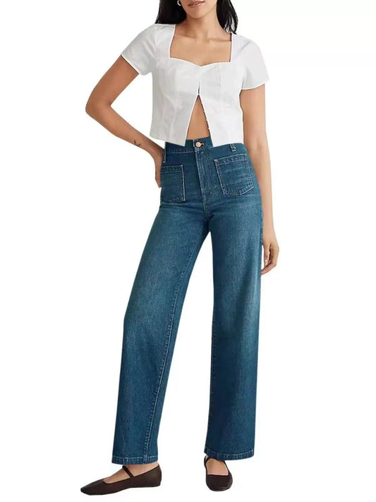 Comfy Chic Wide - Leg Jeans - Stylish 3Sixty5