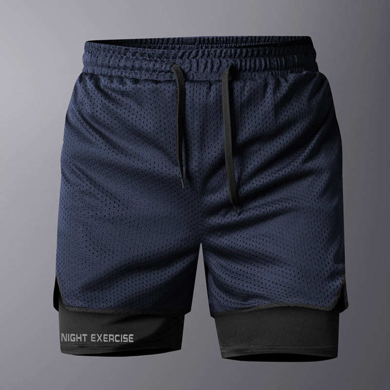 Stylish 3Sixty5 Coolwave sports shorts for workouts with breathable mesh fabric and inner liner