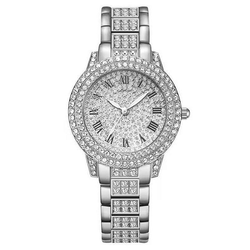 Diamond Roman Watch Set - Stylish 3Sixty5