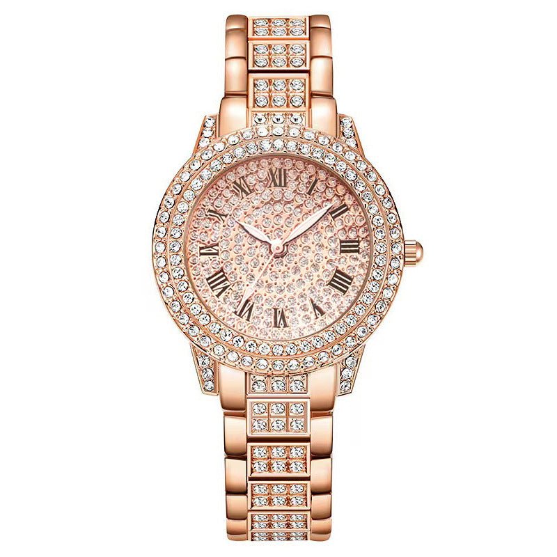 Diamond Roman Watch Set - Stylish 3Sixty5