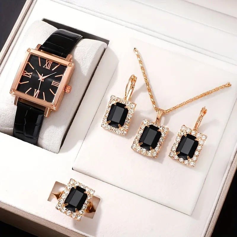 Diva - Shine Diamond Quartz Watch Set - Stylish 3Sixty5