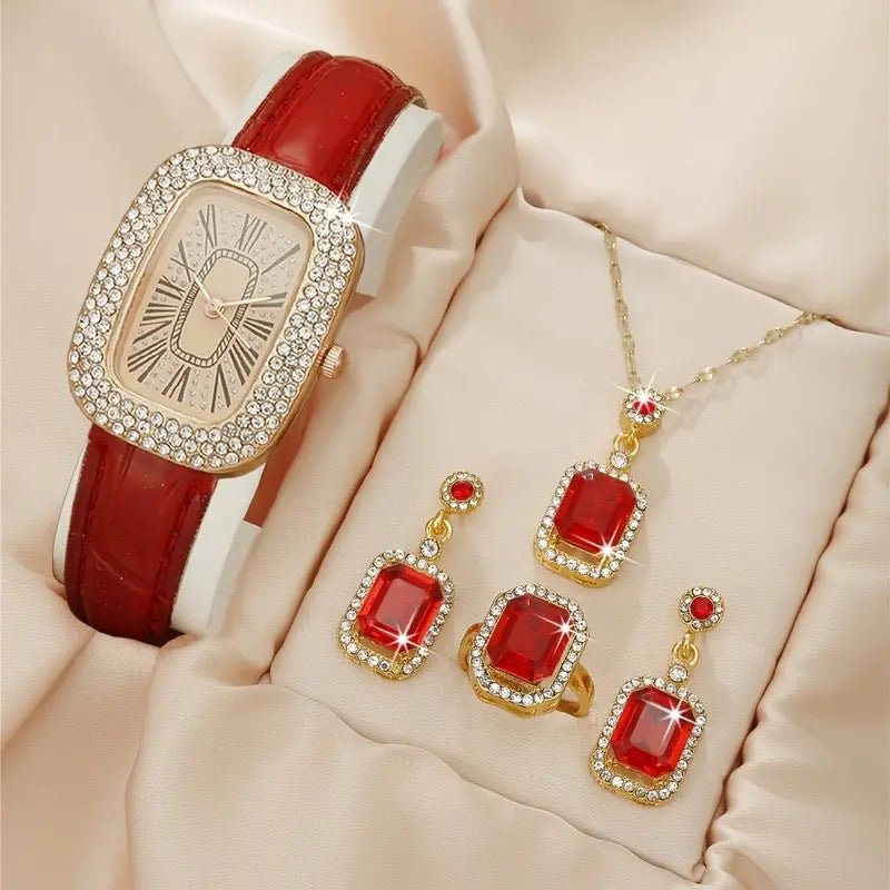 Diva - Shine Diamond Quartz Watch Set - Stylish 3Sixty5
