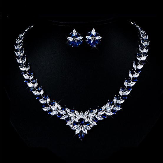 Floral Radiance Zircon Jewelry Set - Stylish 3Sixty5