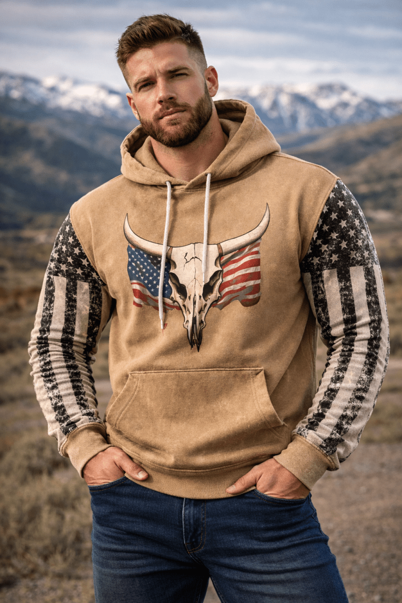 Iron Freedom Long Sleeve Hoodie - Buy 2 Get 1 FREE $00.00 - Stylish 3Sixty5
