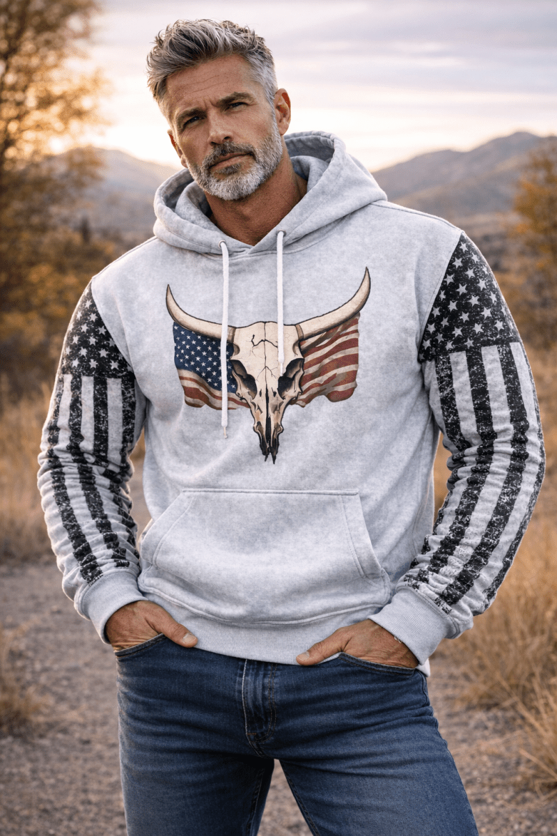 Iron Freedom Long Sleeve Hoodie - Buy 2 Get 1 FREE $00.00 - Stylish 3Sixty5
