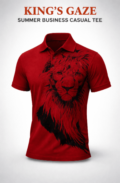 King’s Gaze Summer Business Casual Tee - Buy 2 Get 1 FREE $00.00 - Stylish 3Sixty5