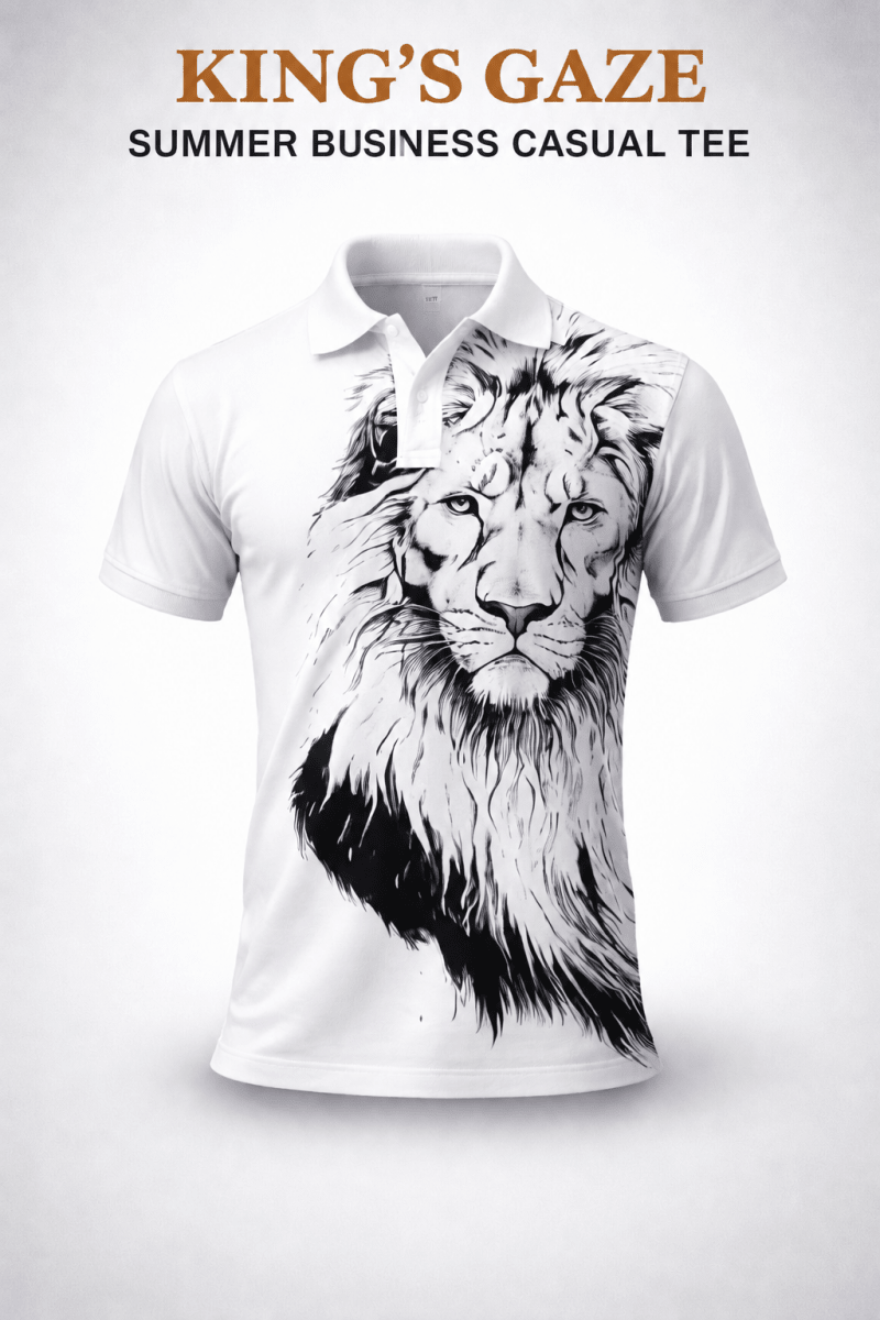 King’s Gaze Summer Business Casual Tee - Buy 2 Get 1 FREE $00.00 - Stylish 3Sixty5