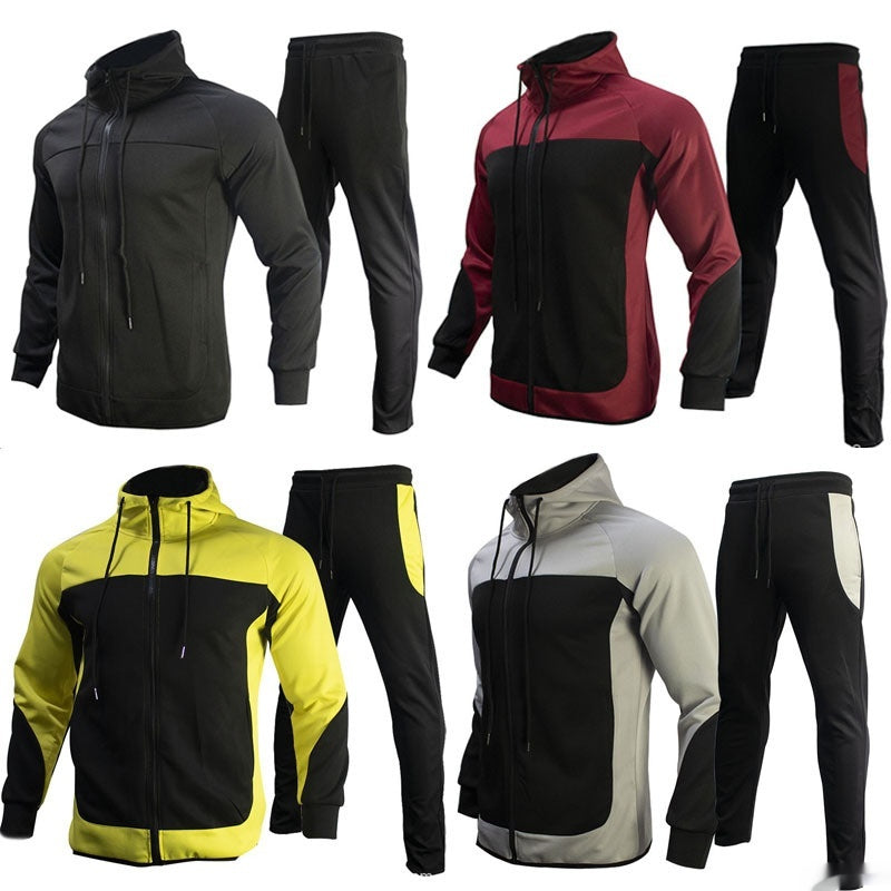 Stylish 3Sixty5 men's contrast sweatshirt set featuring various color options for a trendy athletic look