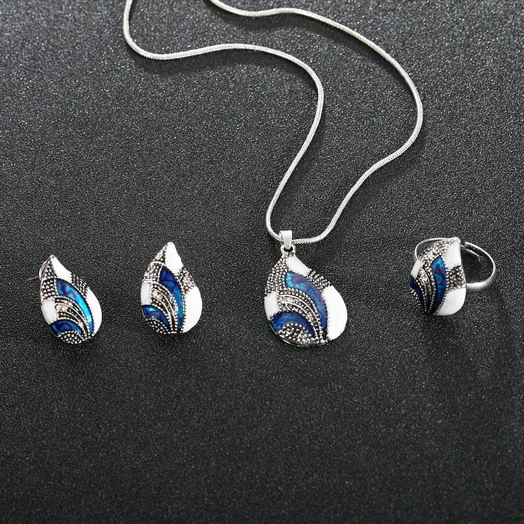 Ocean Mist Drop Jewelry Set - Stylish 3Sixty5