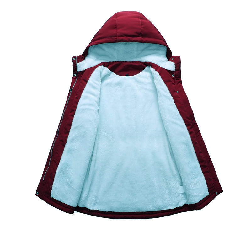 Stylish 3Sixty5 Polar Contour Coat for Women with Soft Inner Lining in Burgundy Color