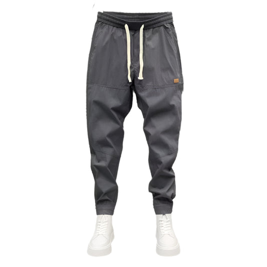 Stylish 3Sixty5 seasonal ankle jogger pants in grey with elastic waistband and cuffs for comfort
