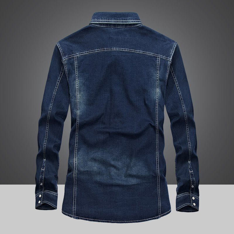Men's Outland Denim Leisure Shirt - Stylish 3Sixty5