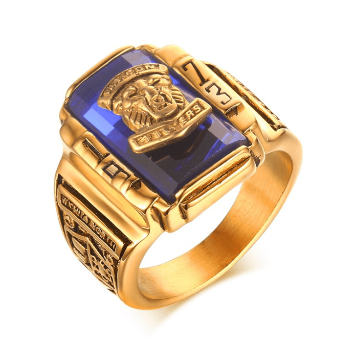 Titan - Tiger 1973 Retro Navy Ring - Buy 2 Get 1 FREE $00.00 - Stylish 3Sixty5