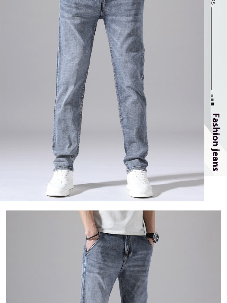 Stylish 3Sixty5 straight-leg denim pants men in light blue, perfect for casual wear and versatility