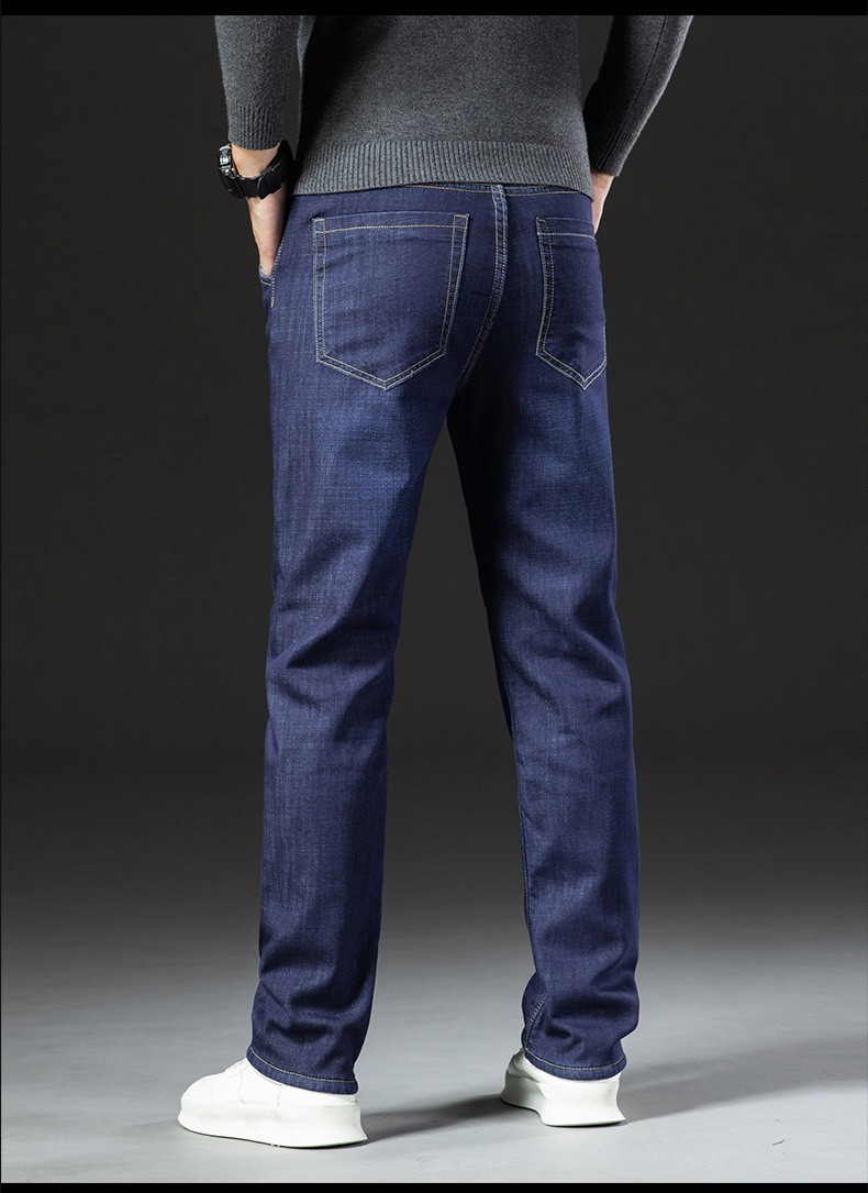 Stylish 3Sixty5 ultimate fleece straight pants in dark denim with a classic fit