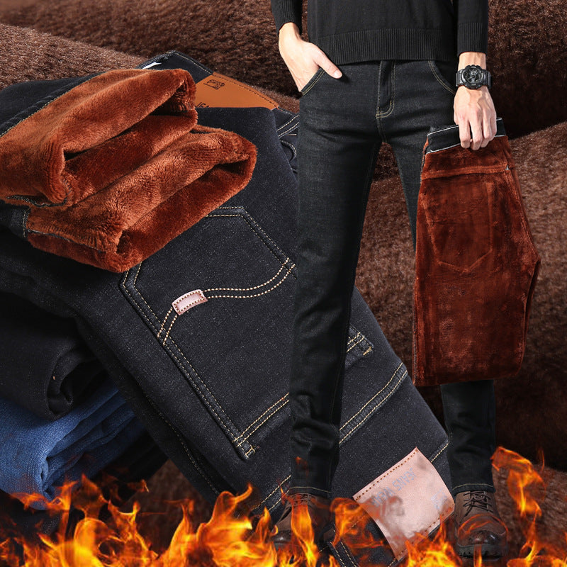 Stylish 3Sixty5 Veluxe warm formal trousers in dark fabric suitable for fall and winter wear