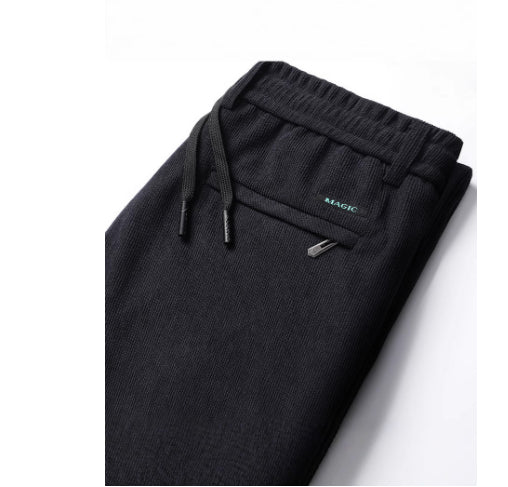 Stylish 3Sixty5 VintEdge pants for men in black with adjustable waistband and side pocket