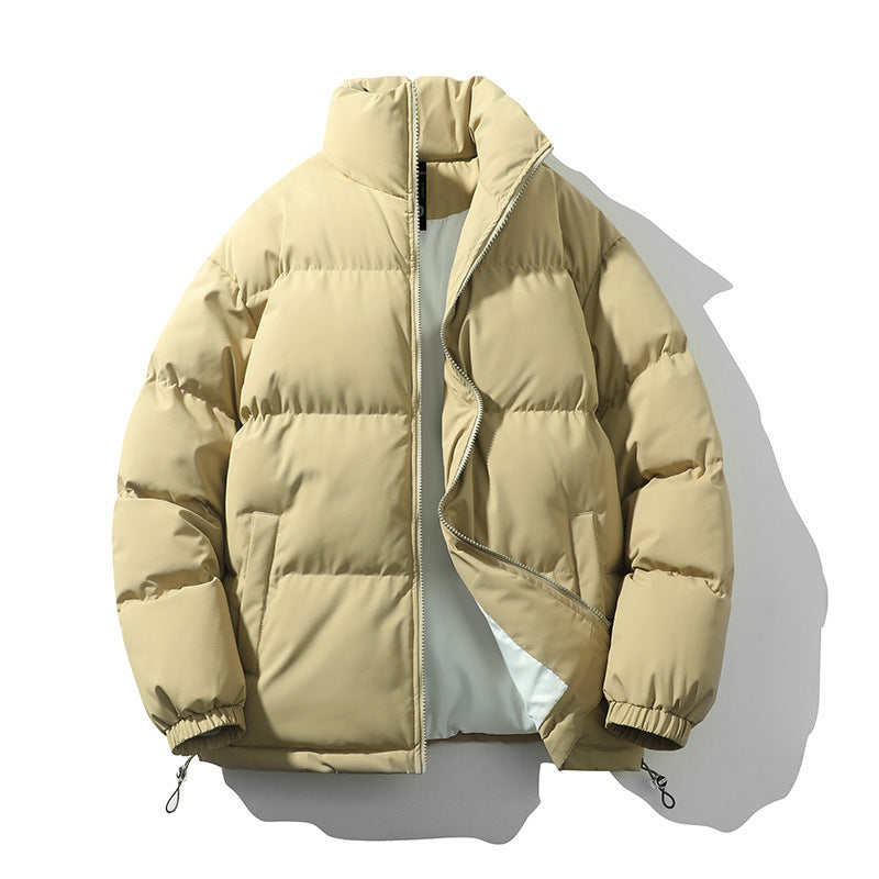 Stylish 3Sixty5 warm couples' down coat in beige with comfortable fit and modern design
