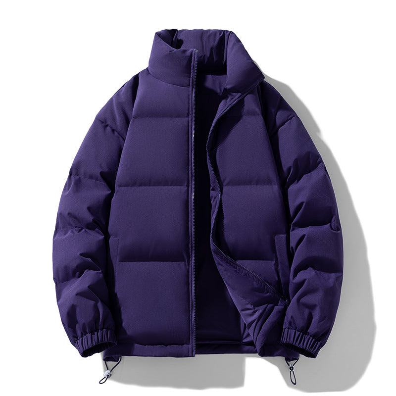 Stylish 3Sixty5 warm couples' down coat in navy with a modern design for chilly weather